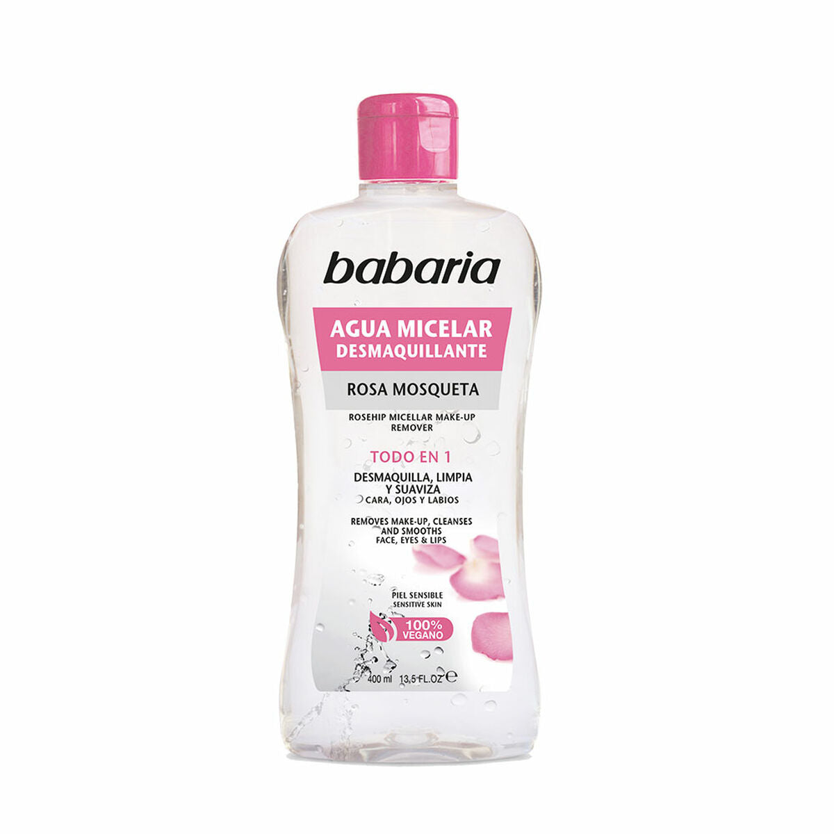 Make Up Remover Micellar Water 400 ml Rosehip - Babaria Maroc - Aylal Beauty