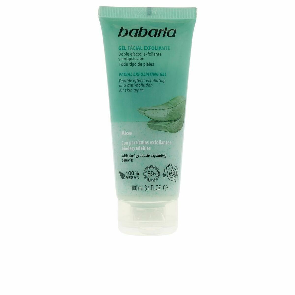 Exfoliating Facial Gel Babaria Aloe Vera Aloe Vera 100 ml - Babaria Maroc - Aylal Beauty