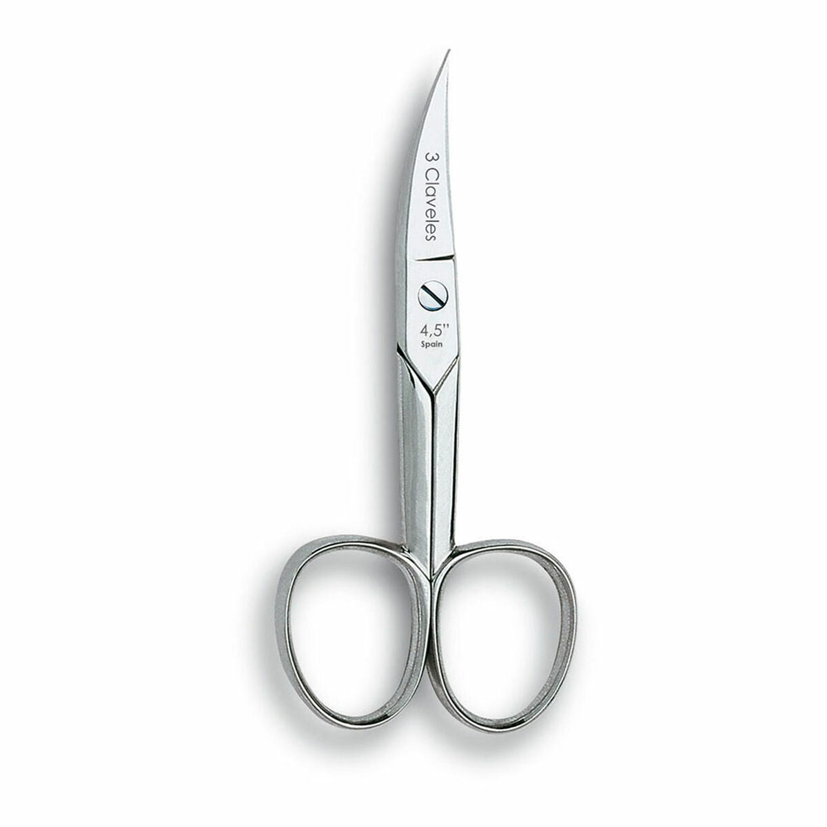 Nail Scissors Carbon steel Curved 4,5" Curve - 3 Claveles Maroc - Aylal Beauty