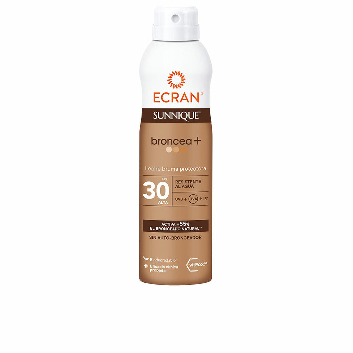 Sun Milk Sunnique Broncea+ Mist 250 ml Spf 30 - Ecran Maroc - Aylal Beauty