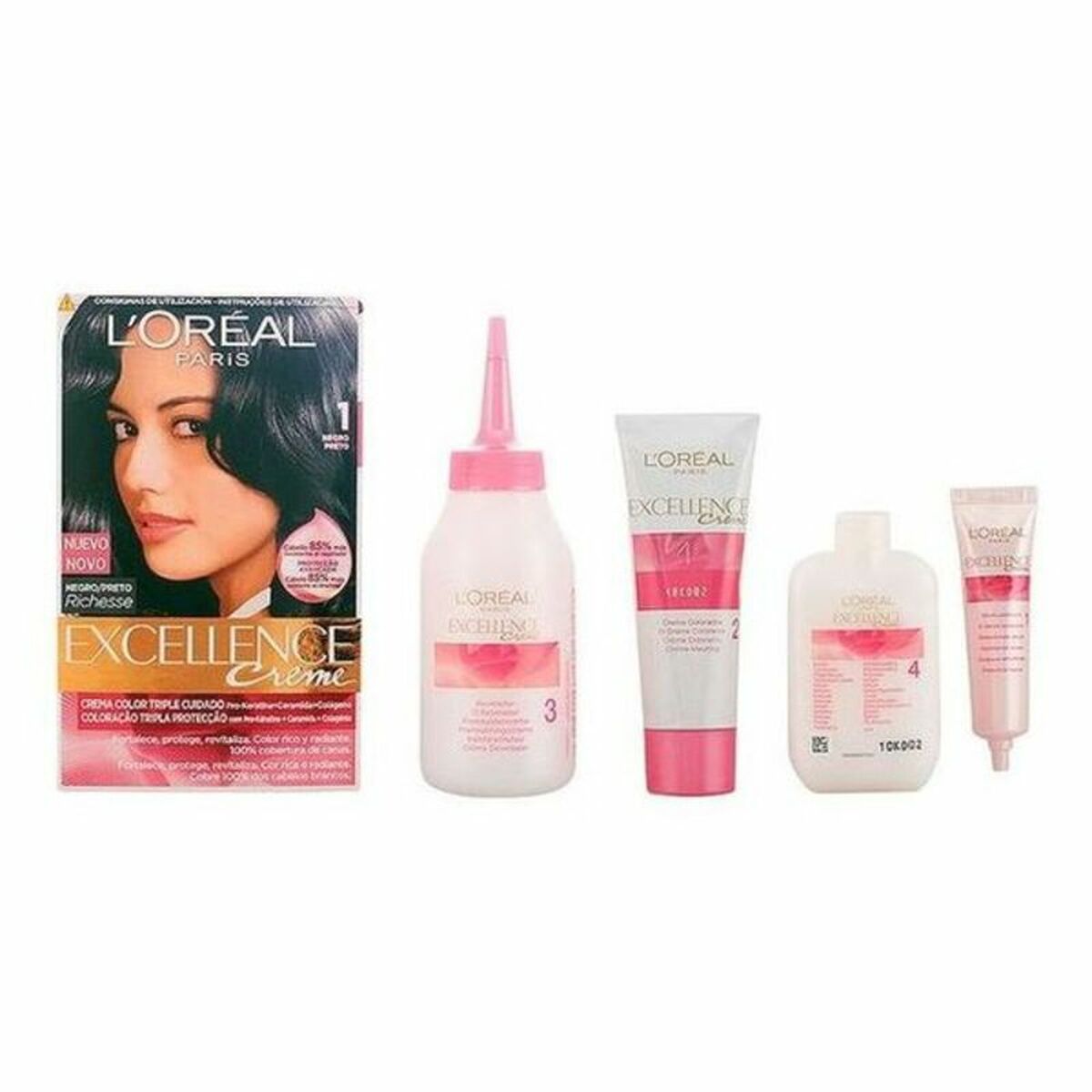 Permanent Dye Excellence L'Oreal Make Up Excellence Nº 9.0-rubio muy claro Nº 8.0-rubio claro 192 ml - L'Oreal Make Up Maroc - Aylal Beauty