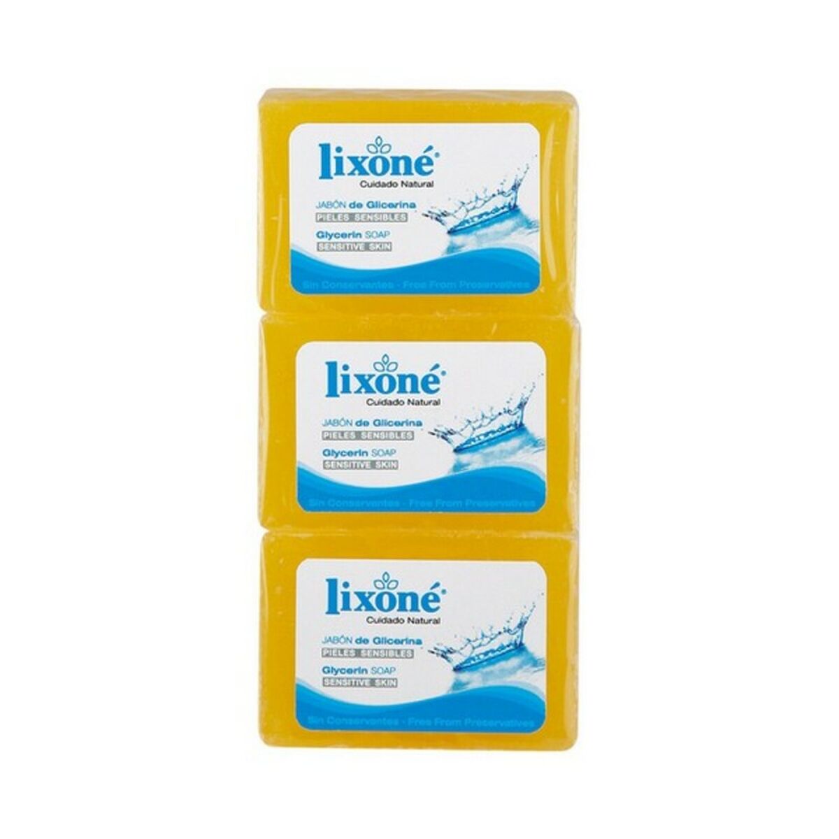 Natural Glycerine Soap Bar Lixoné (3 uds) - Lixoné Maroc - Aylal Beauty