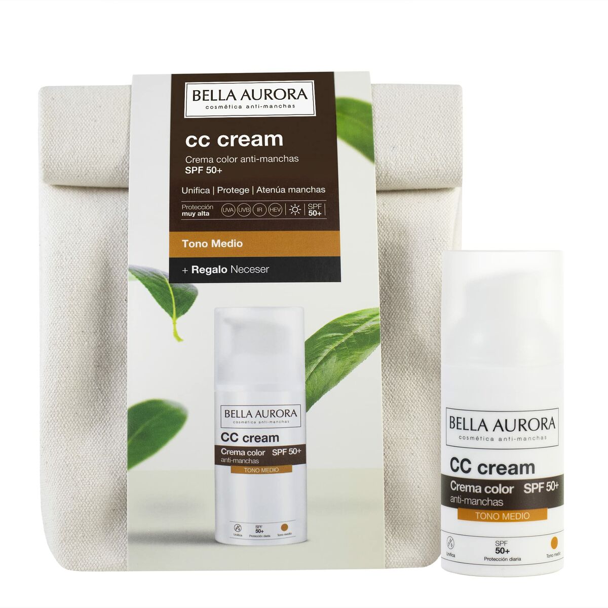 CC Cream Medium Tone 30 ml 2 Pieces - Bella Aurora Maroc - Aylal Beauty