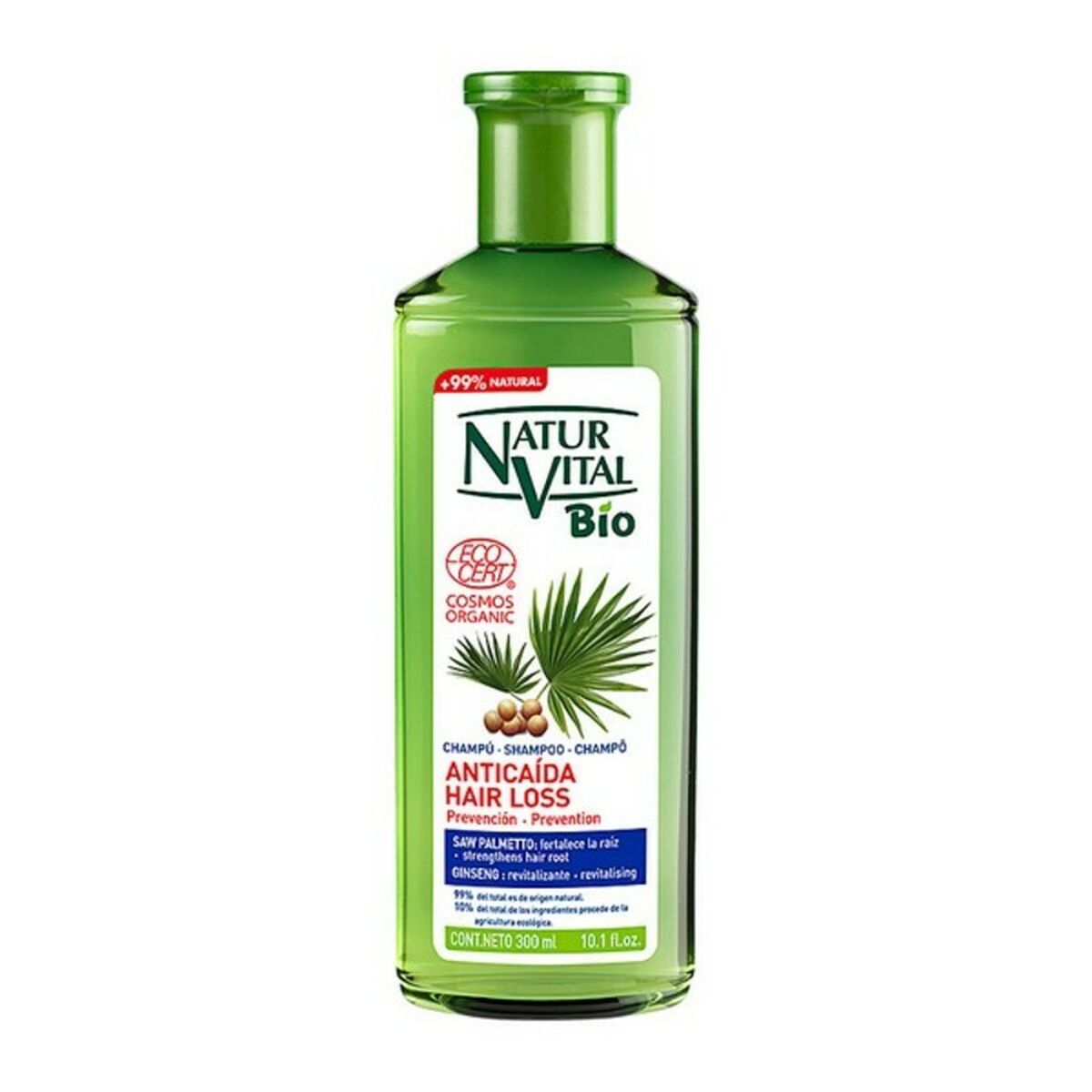 Anti-Hair Loss Shampoo Bio Ecocert (300 ml) (300 ml) - Naturaleza y Vida Maroc - Aylal Beauty