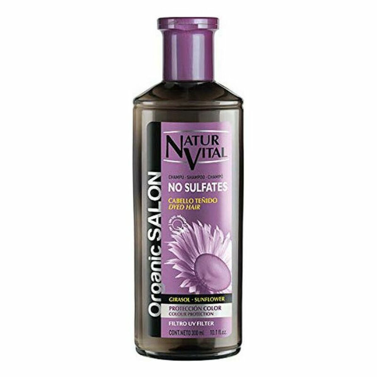 Shampoo for Coloured Hair Organic Salon (300 ml) - Naturvital Maroc - Aylal Beauty