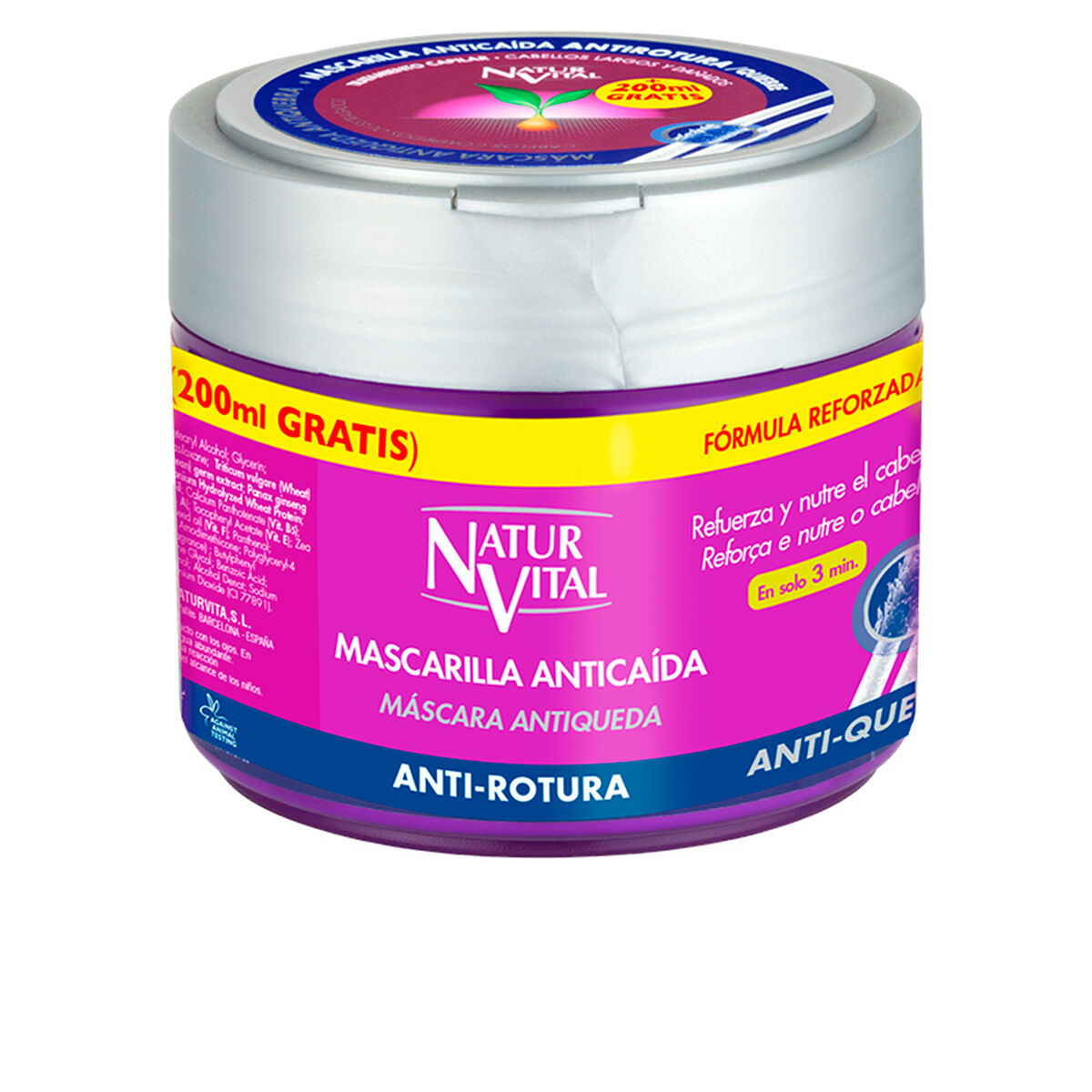 Anti-hairloss Cream Naturaleza y Vida Mascarilla Anticaída (500 ml) 500 ml - Naturaleza y Vida Maroc - Aylal Beauty