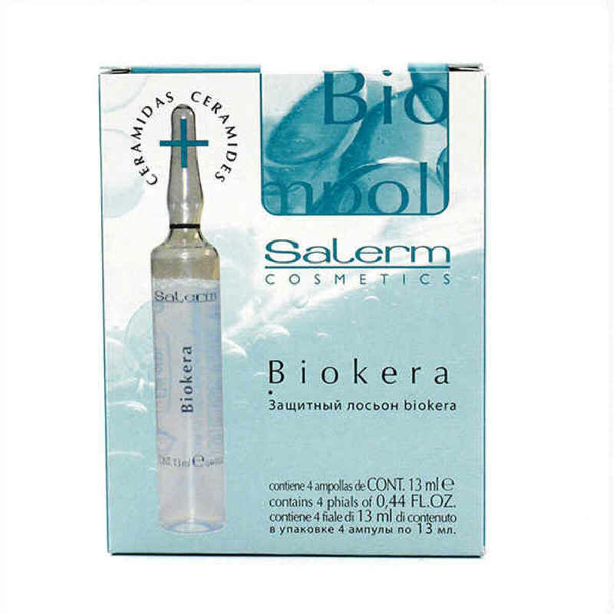 Strengthening Hair Treatment Biokera (4 x 13 ml) - Salerm Maroc - Aylal Beauty