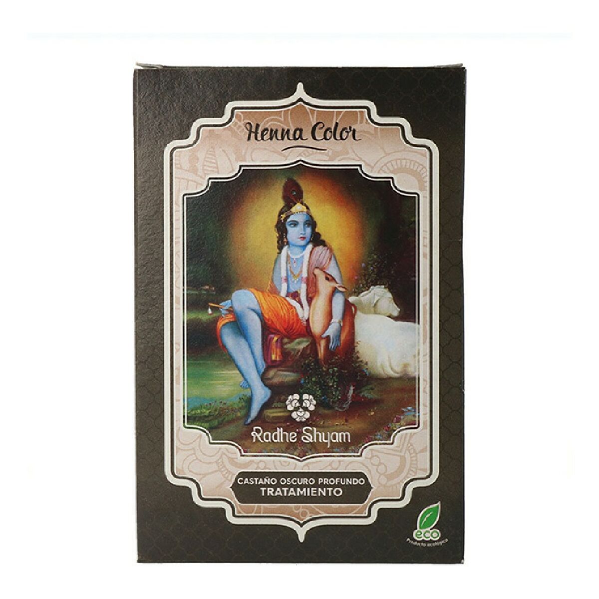 Semi-permanent Colourant Dark Brown Henna Powdered (100 g) - Radhe Shyam Maroc - Aylal Beauty