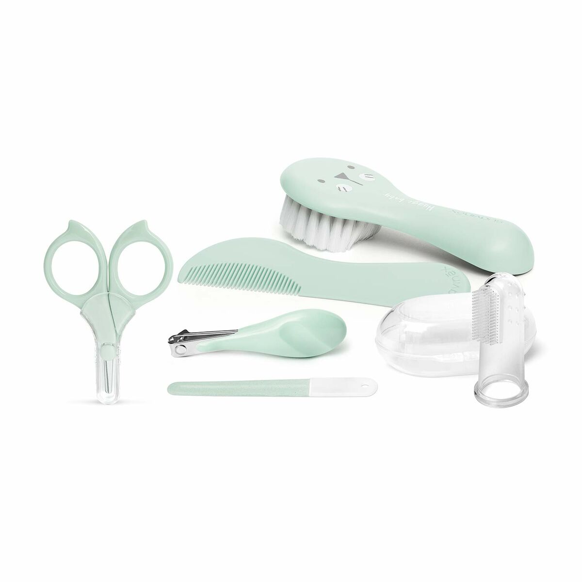 Baby Manicure Set Hygge Baby Manicura Verde Green 7 Pieces - Suavinex Maroc - Aylal Beauty