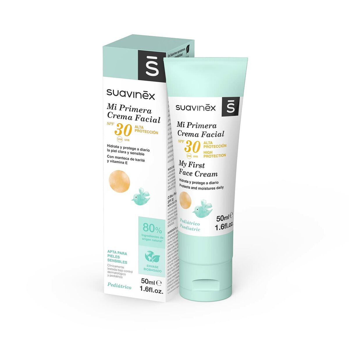 Hydrating Facial Cream for Babies Crema Spf 30 50 ml - Suavinex Maroc - Aylal Beauty