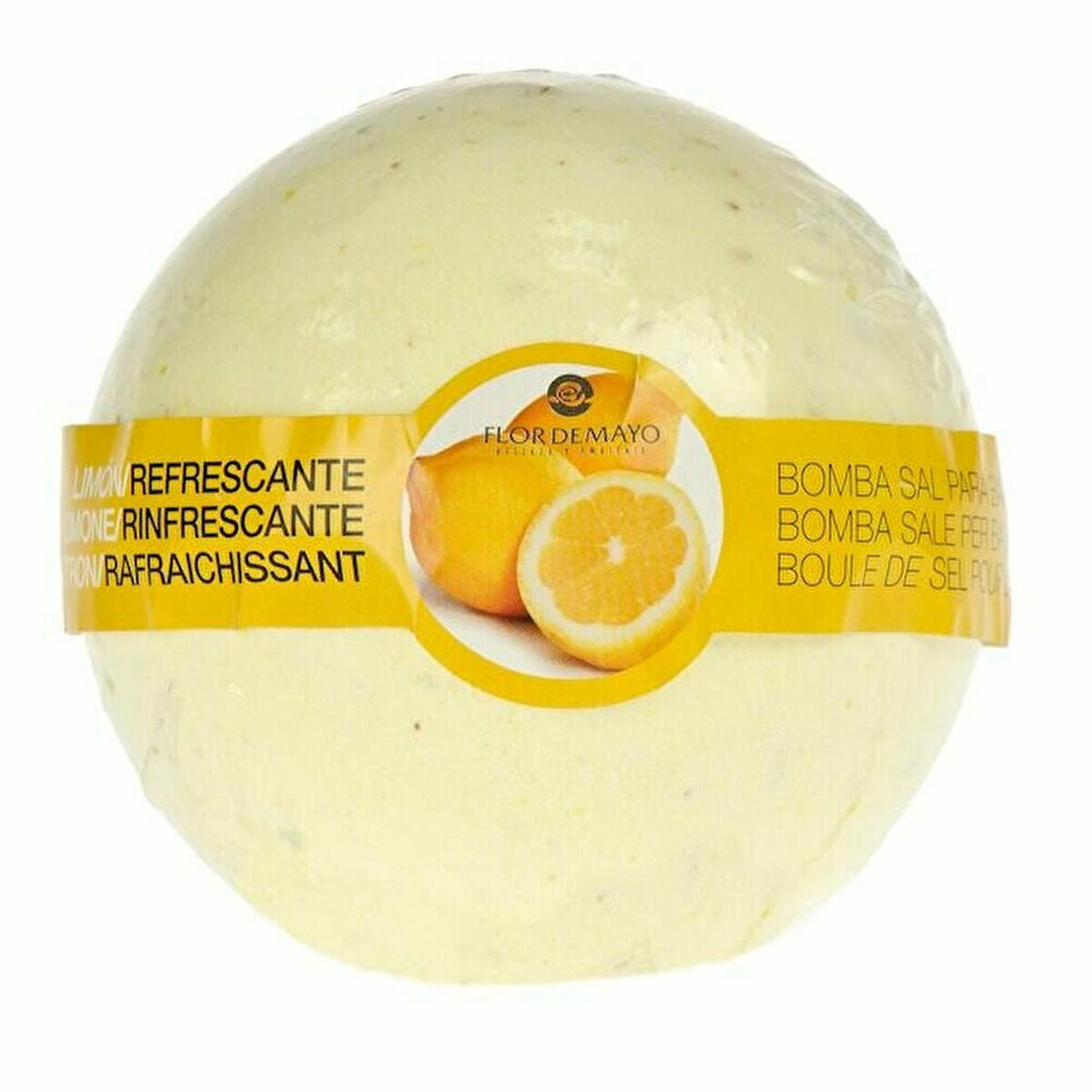 Bath Fizzer Lemon 250 g - Flor de Mayo Maroc - Aylal Beauty