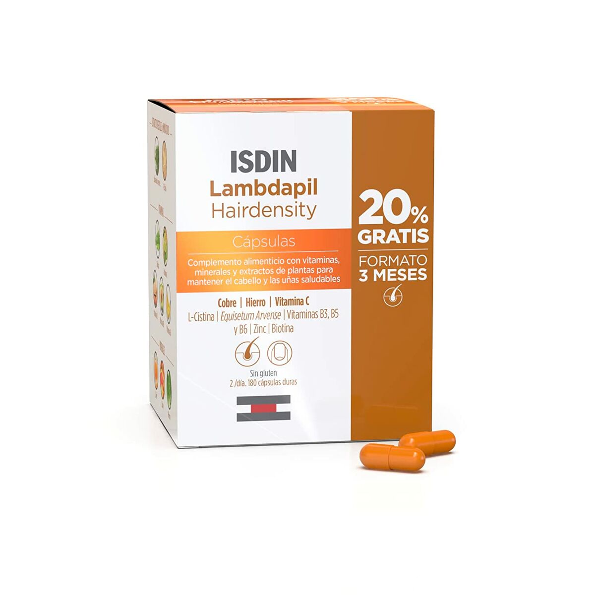 Hair Loss Food Supplement Lambdapil (180 Units) - Isdin Maroc - Aylal Beauty