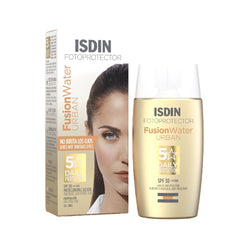 Facial Sun Cream Fusion Water Urban Spf 30 50 ml - Isdin Maroc - Aylal Beauty