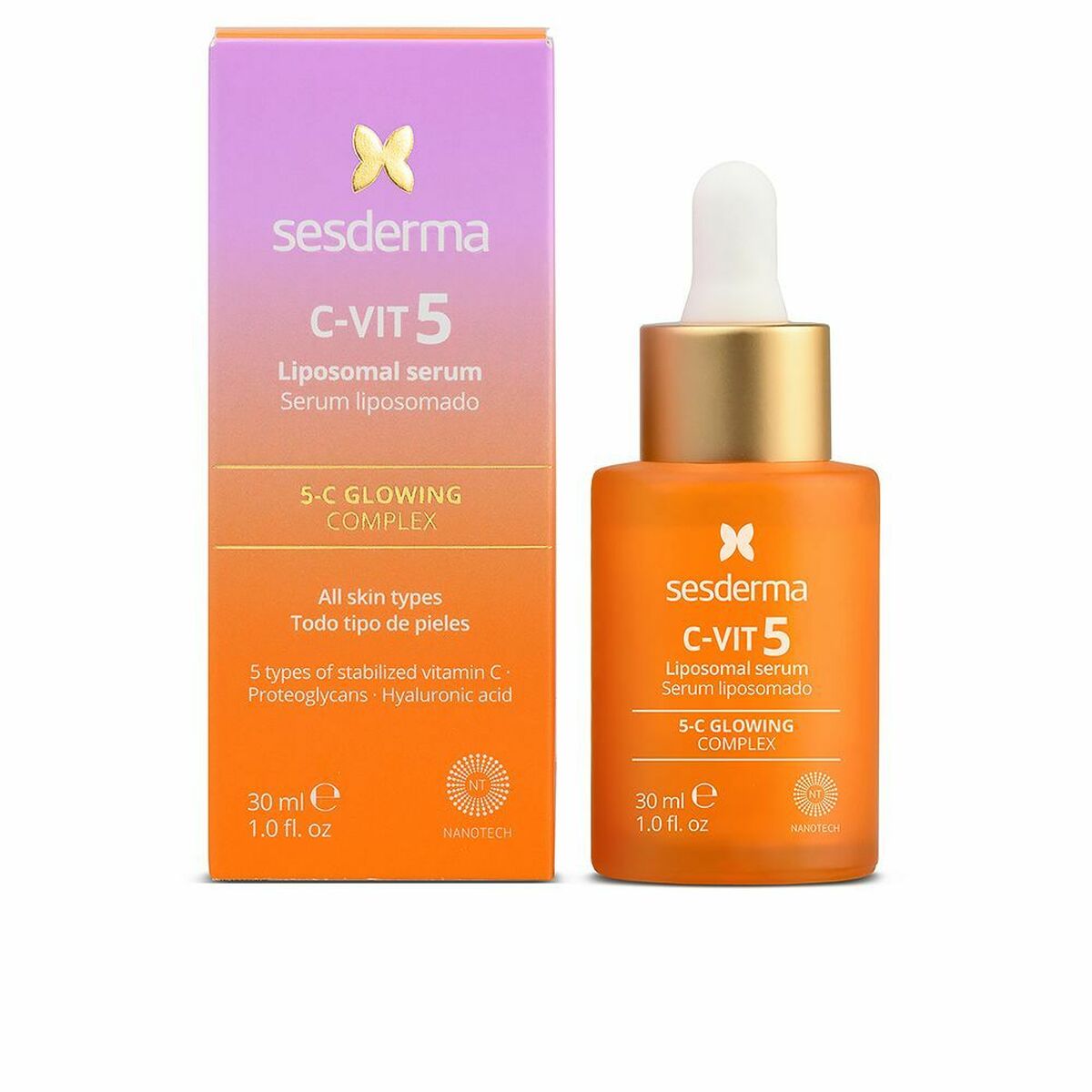 Facial Serum C-Vit 5 (30 ml) - Sesderma Maroc - Aylal Beauty