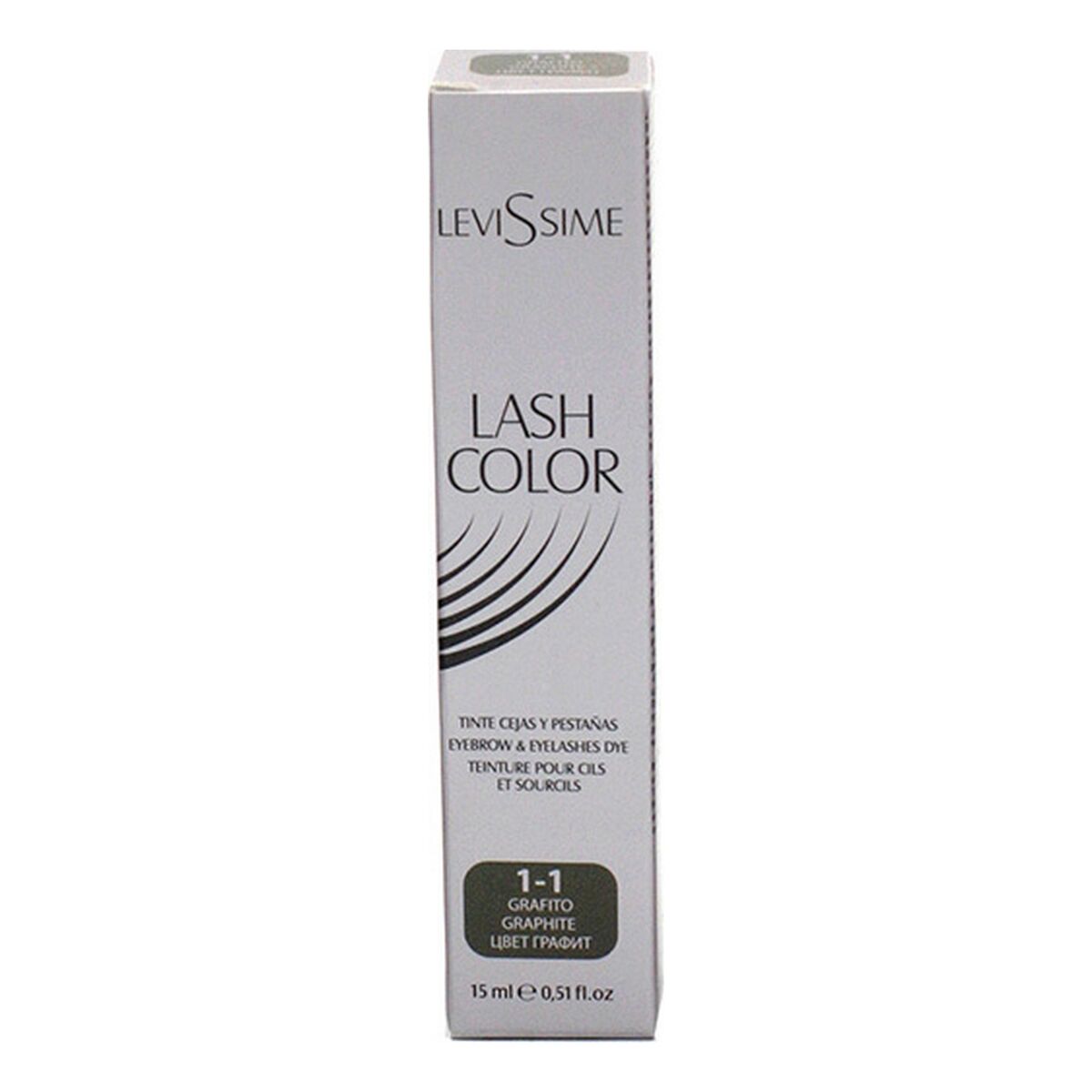 Eyelash Dye 1-1 Graphite (15 ml) - Levissime Maroc - Aylal Beauty