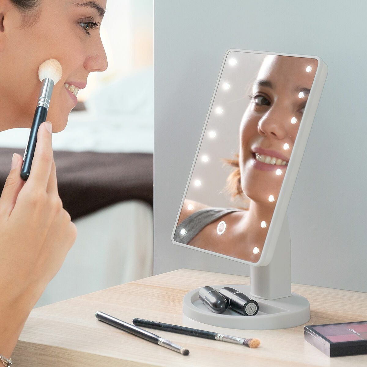 Tabletop Touch LED Mirror Perflex - InnovaGoods Maroc - Aylal Beauty