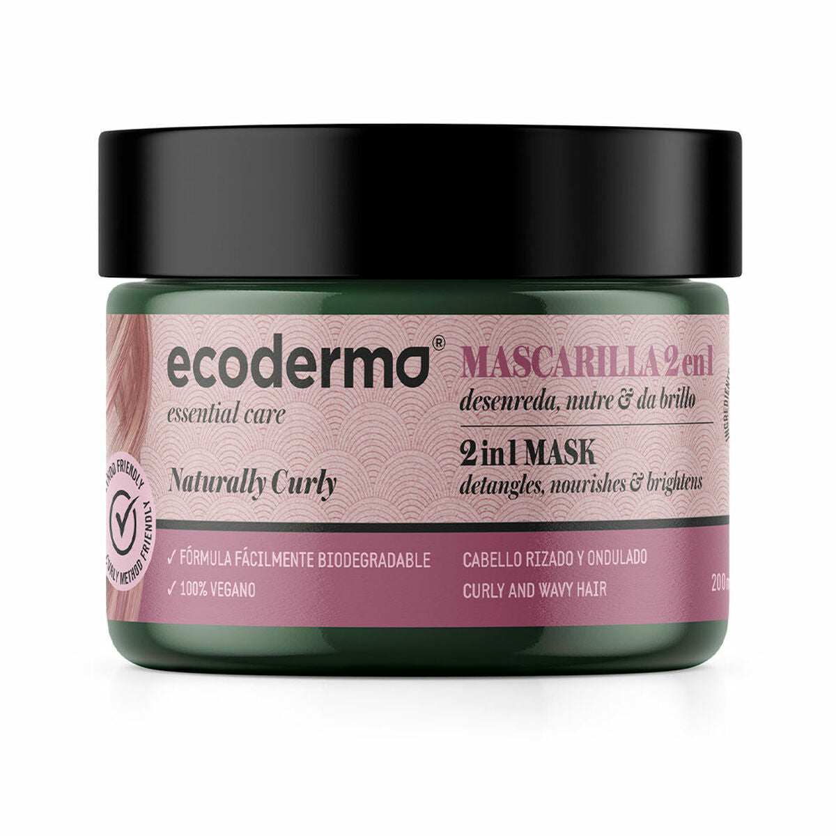 Hair Mask Ecoderma Naturally Curly Curly hair 2-in-1 250 ml - Ecoderma Maroc - Aylal Beauty