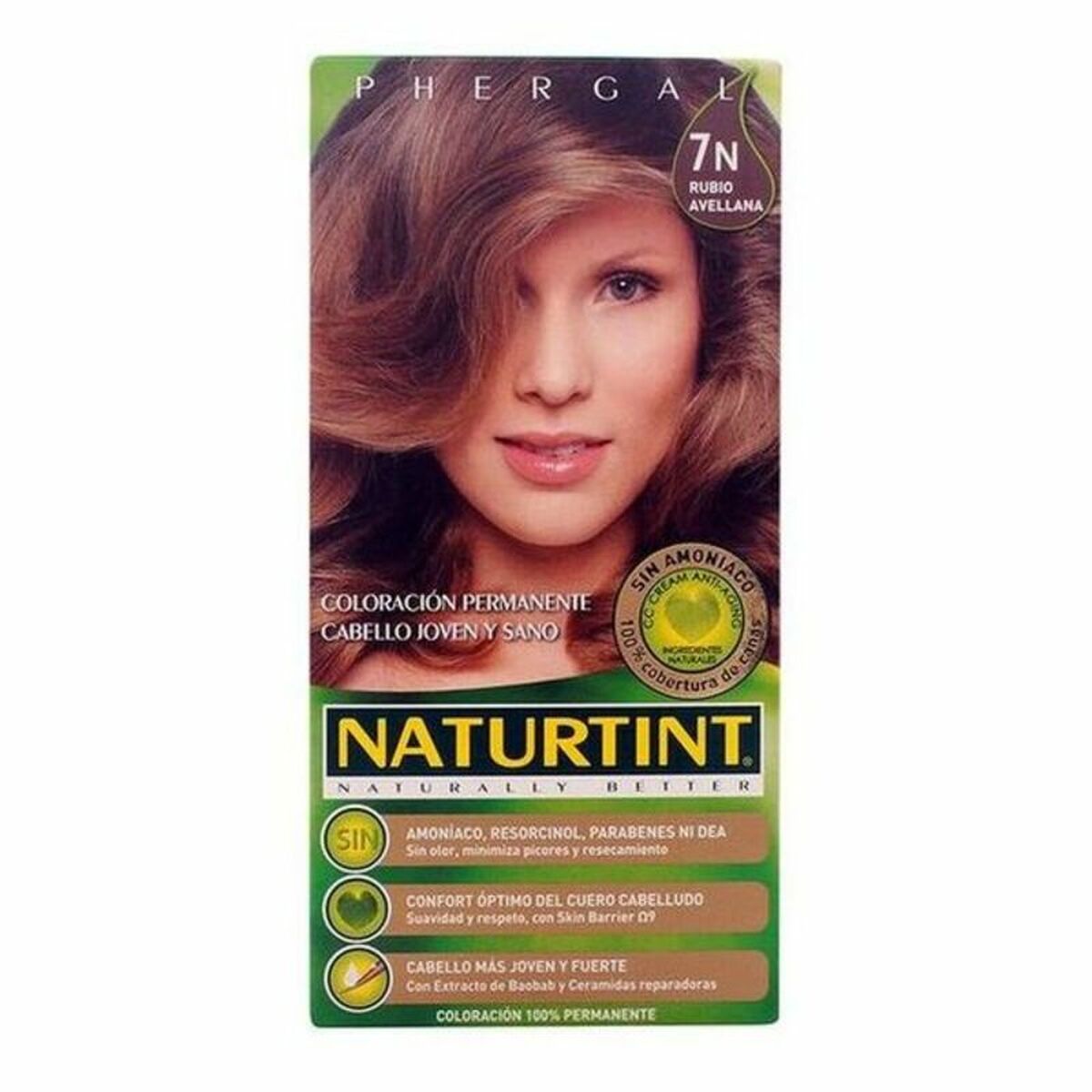 Dye No Ammonia N Hazelnut Blonde 170 ml - Naturtint Maroc - Aylal Beauty