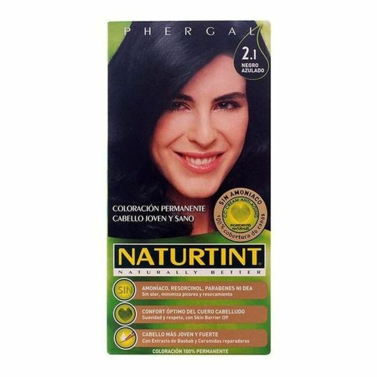 Dye No Ammonia Blue Black 170 ml - Naturtint Maroc - Aylal Beauty