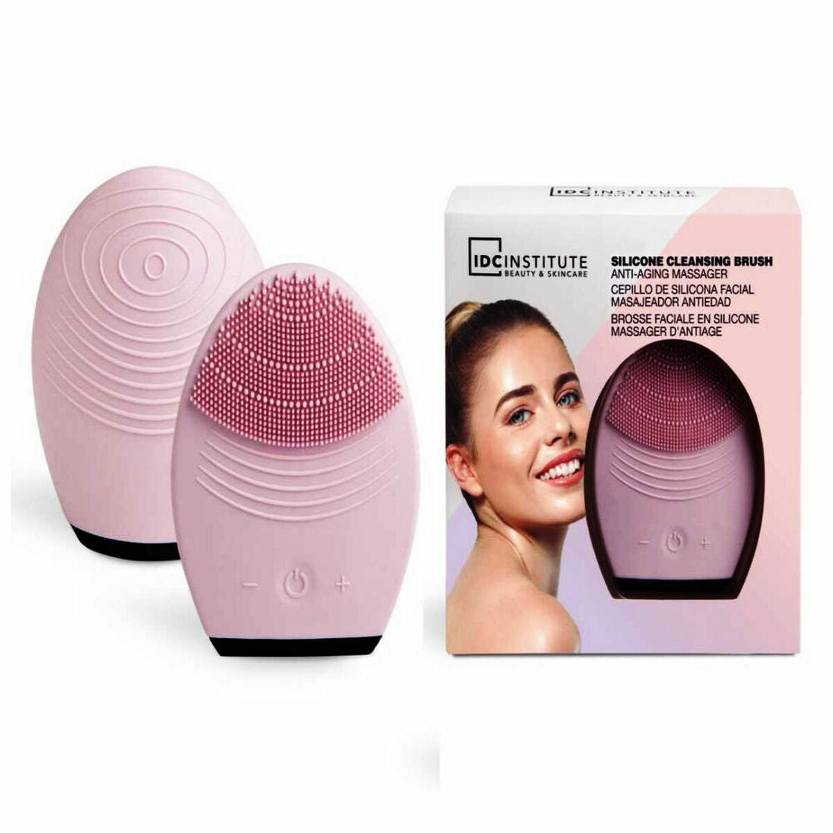 Facial cleansing brush 70006c Silicone - IDC Institute Maroc - Aylal Beauty