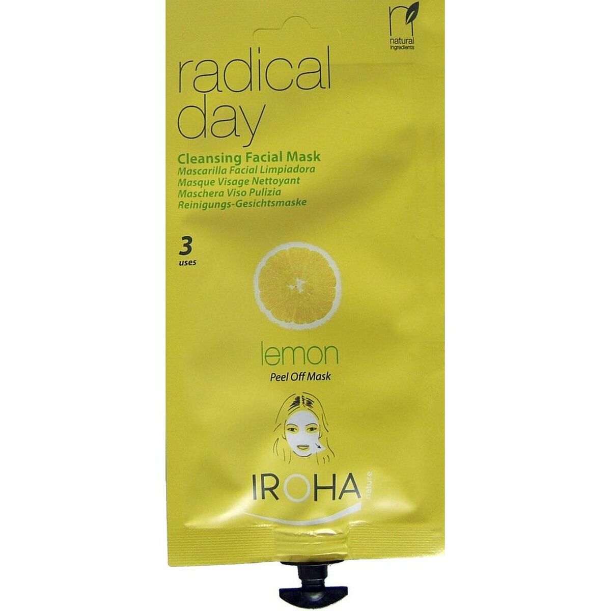 Facial Mask Peel Off IROHA55 Lemon - Iroha Maroc - Aylal Beauty