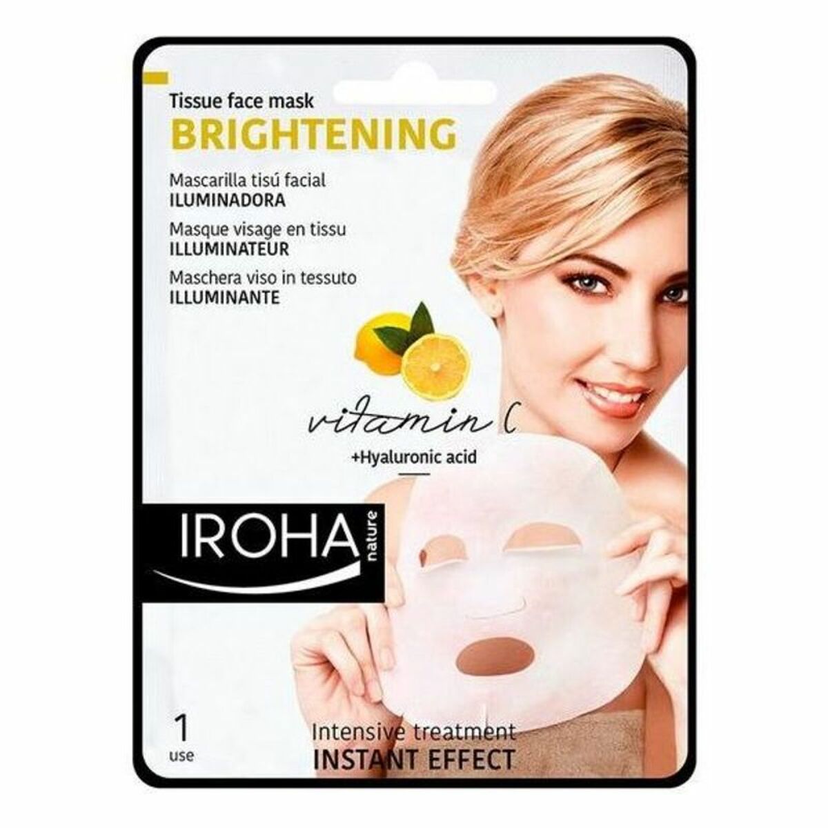 Soothing Mask Tissue Iroha Tissue Mask C Ha (1 Unit) - Iroha Maroc - Aylal Beauty