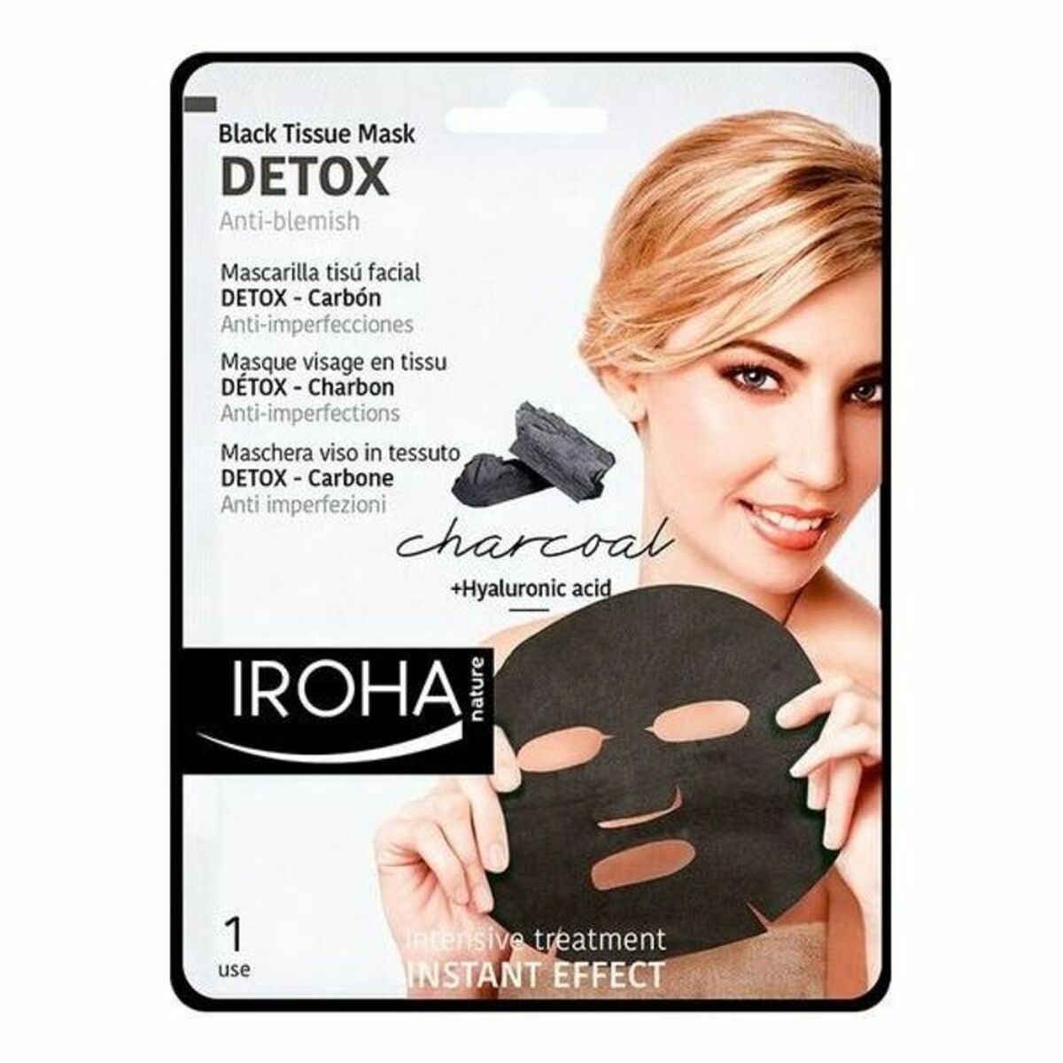 Cleansing Foam Detox Charcoal Black Iroha IROHA73 (1 Unit) | Iroha | Aylal Beauty