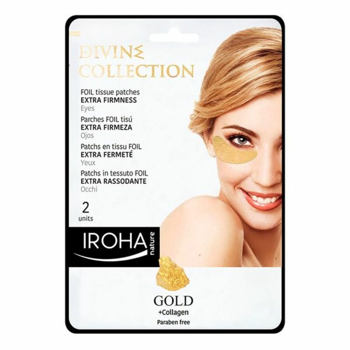 Patch for the Eye Area Gold Iroha Gold (2 uds) 2 Pieces - Iroha Maroc - Aylal Beauty