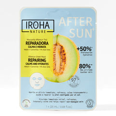 Facial Mask Iroha Repairing calms and hydrates Melon (1 Unit) - Iroha Maroc - Aylal Beauty