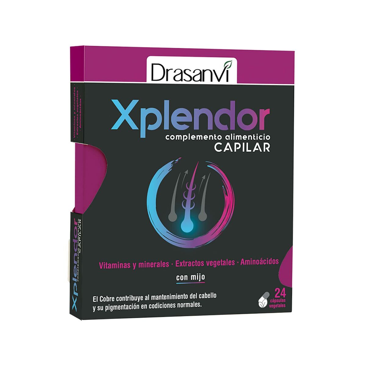 Hair Loss Food Supplement Xplendor (24 Units) - Drasanvi Maroc - Aylal Beauty