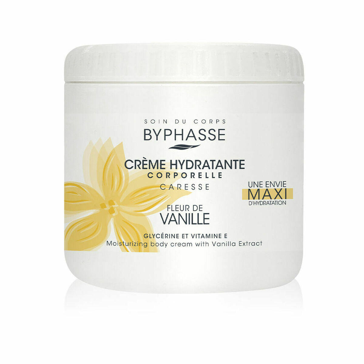 Moisturising Body Cream Vanilla (500 ml) - Byphasse Maroc - Aylal Beauty