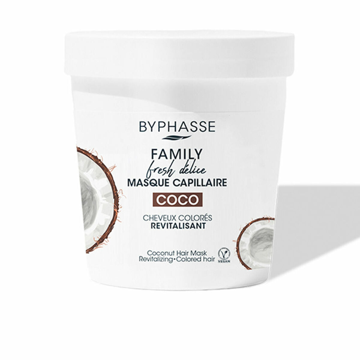 Revitalising Mask Family Fresh Delice Coconut Coloured hair (250 ml) - Byphasse Maroc - Aylal Beauty