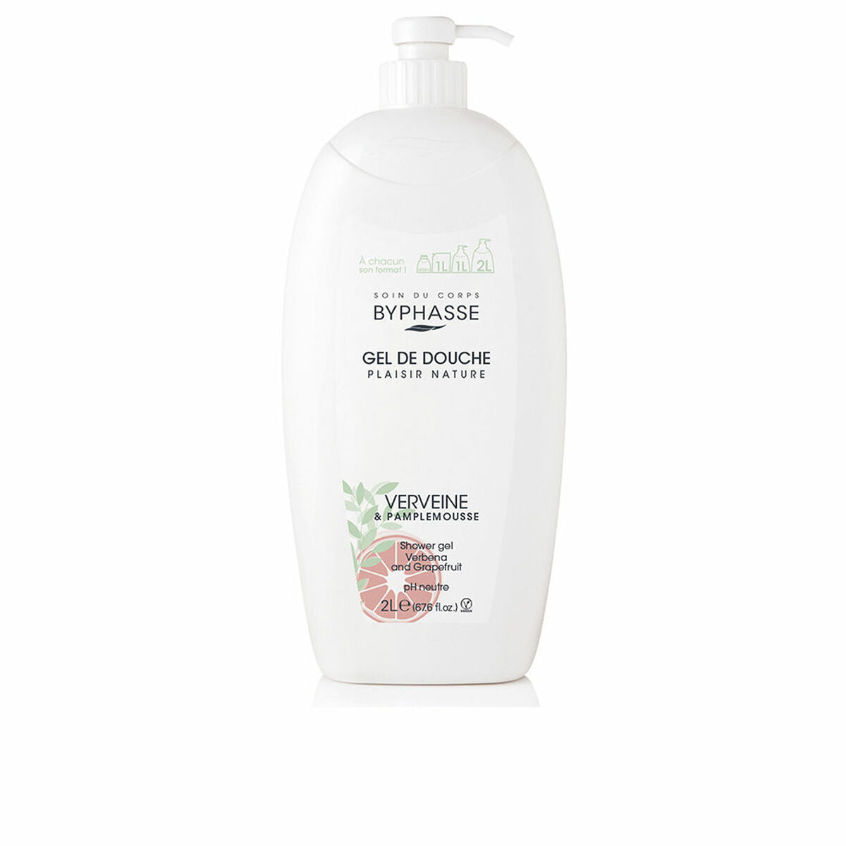 Shower Gel Verbena Grapefruit 2 L - Byphasse Maroc - Aylal Beauty