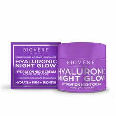 Night Cream Biovène Hyaluronic Night Glow 50 ml | Biovène | Aylal Beauty