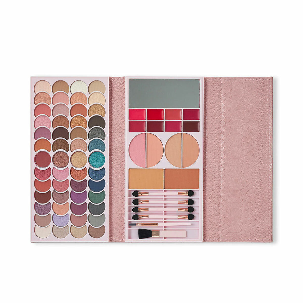 Make-Up Set Rose Gold Large Wallet 67 Pieces - Magic Studio Maroc - Aylal Beauty