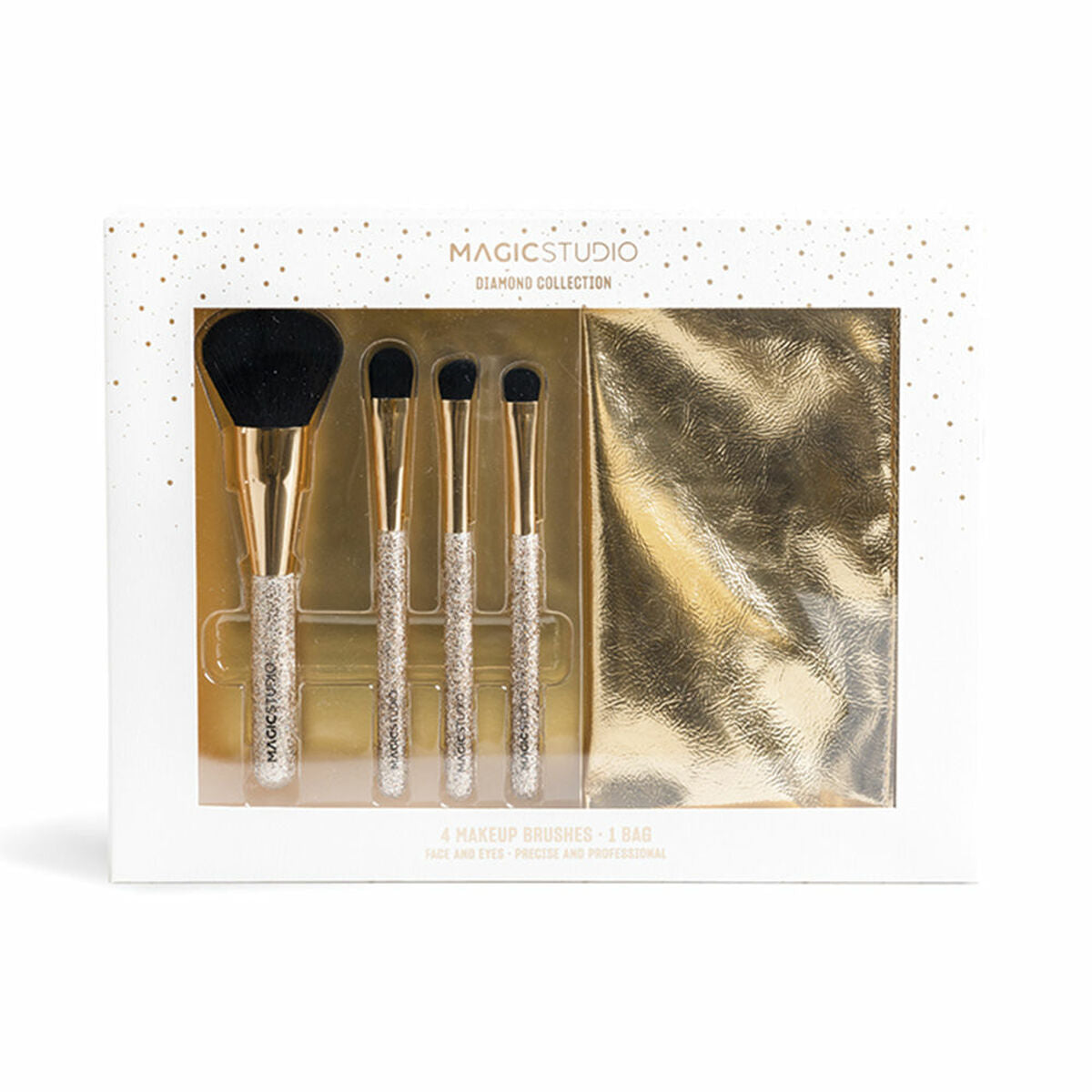 Set of Make-up Brushes Diamond Collection 5 Pieces - Magic Studio Maroc - Aylal Beauty