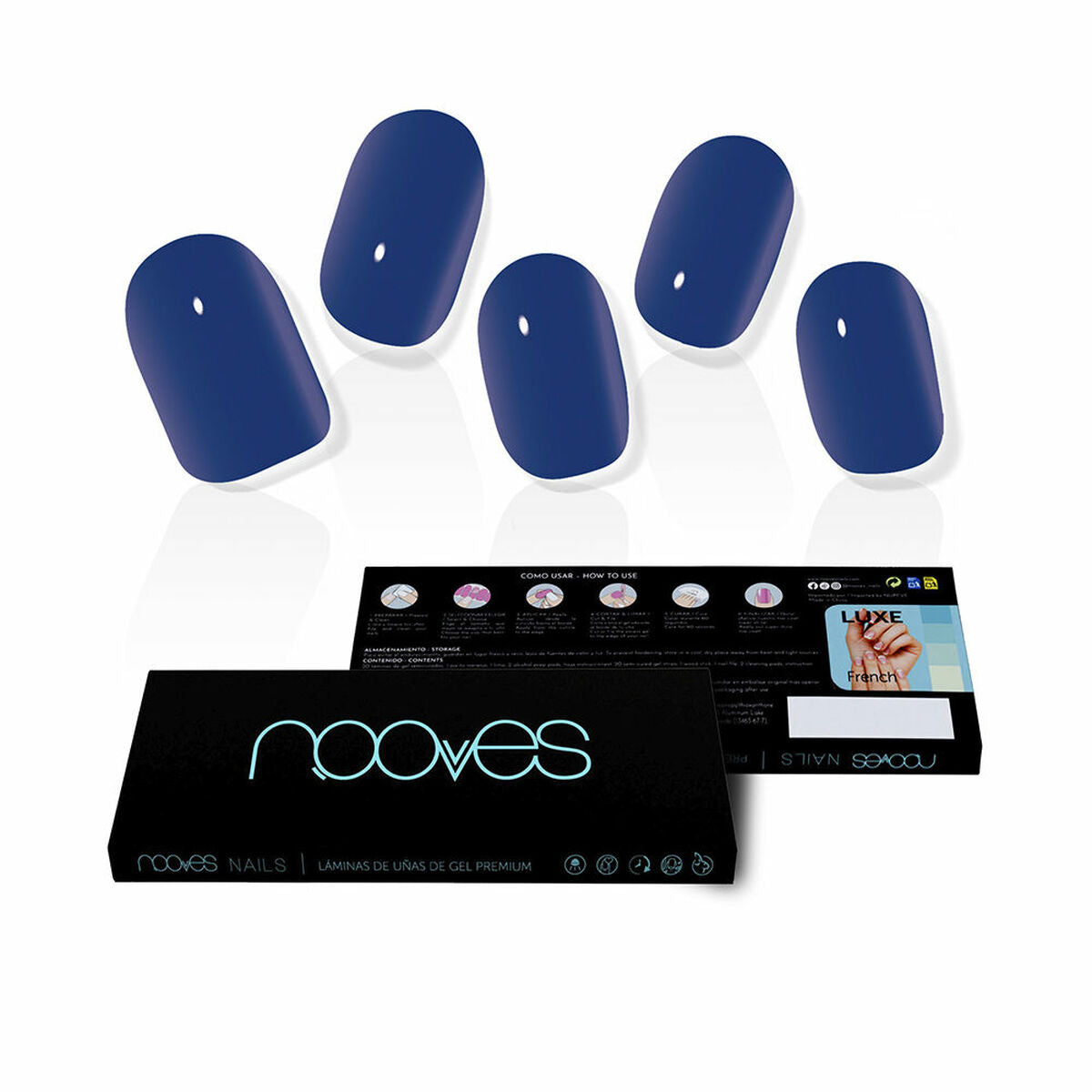 False nails Eux profondes Gel Self-adhesives - Nooves Maroc - Aylal Beauty