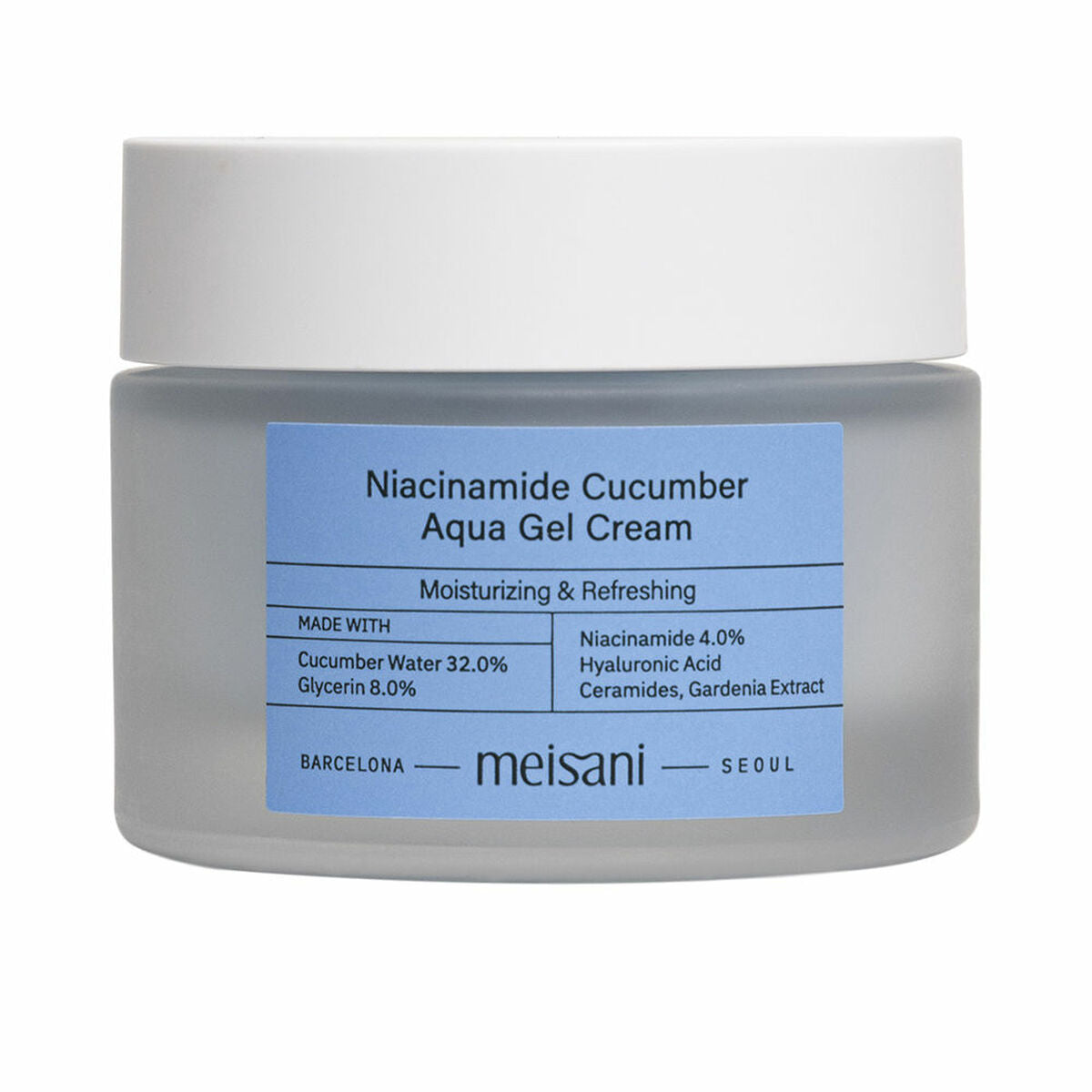 Moisturising Gel Niacinamide Cucumber Aqua 50 ml - Meisani Maroc - Aylal Beauty