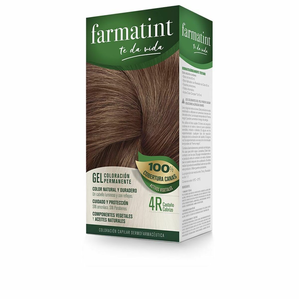 Permanent Dye 4r-Castaño Cobrizo Gel - Farmatint Maroc - Aylal Beauty