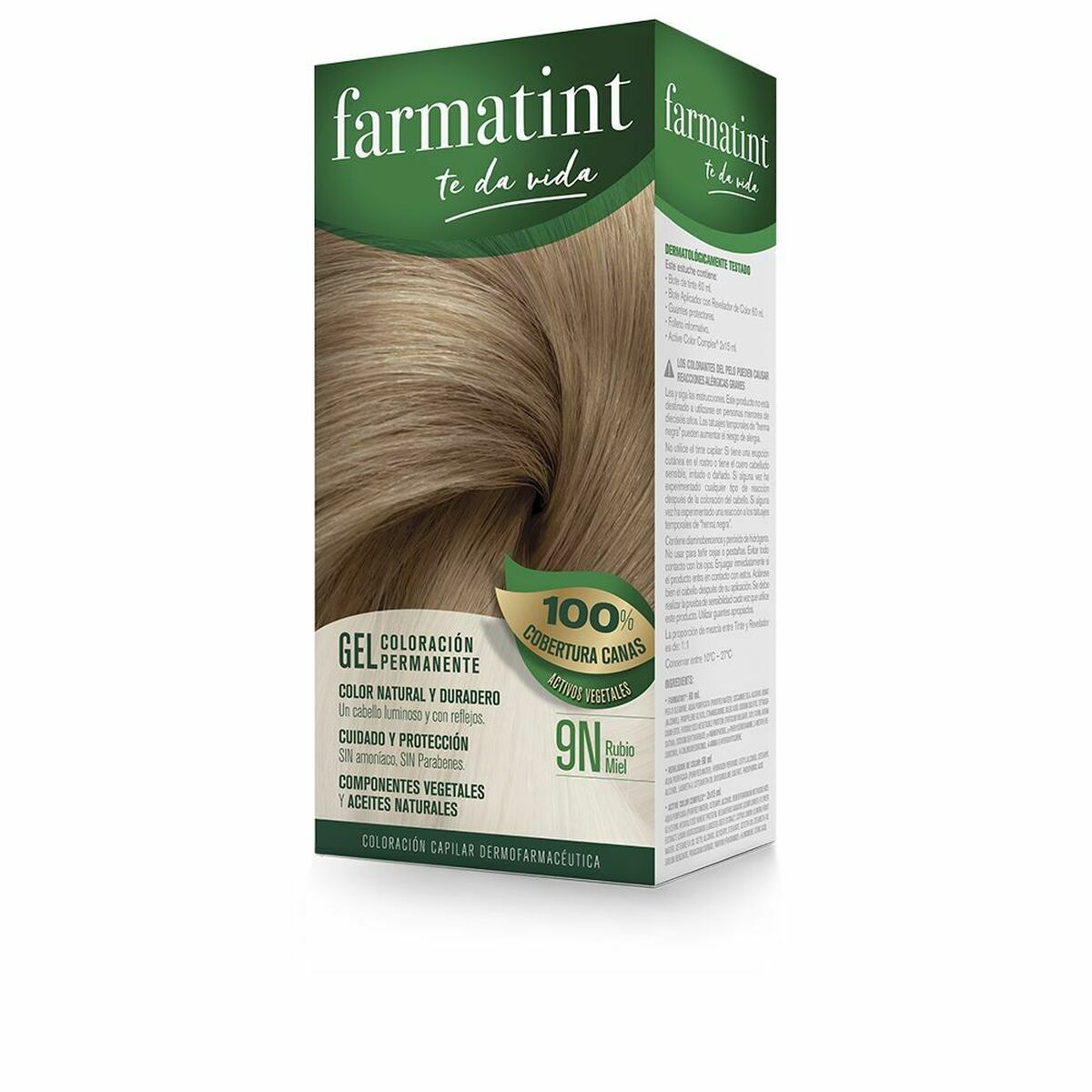 Permanent Dye 9n-Rubio Miel Gel - Farmatint Maroc - Aylal Beauty