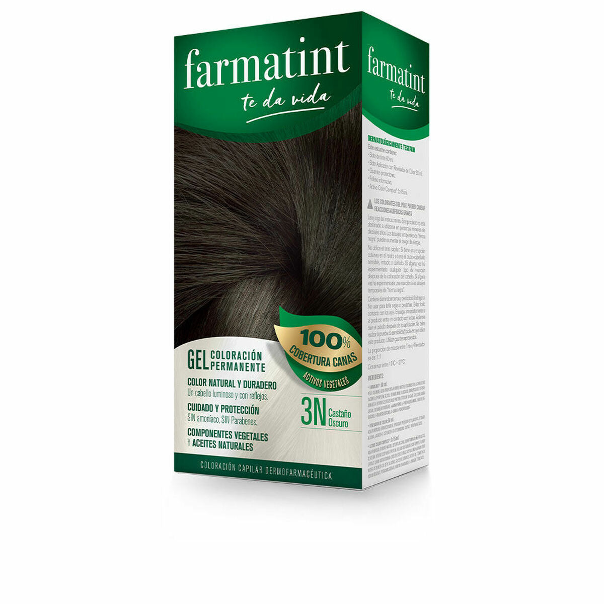 Permanent Dye 3N - Dark Brown3N (60 ml) - Farmatint Maroc - Aylal Beauty