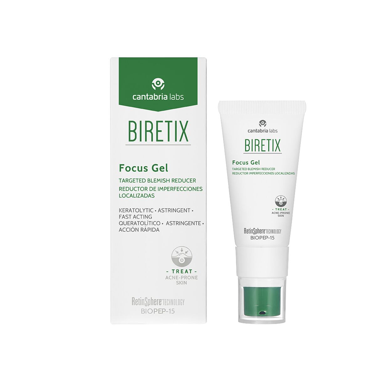 Anti-imperfection Treatment BIRETIX Focus Gel 15 ml - BIRETIX Maroc - Aylal Beauty