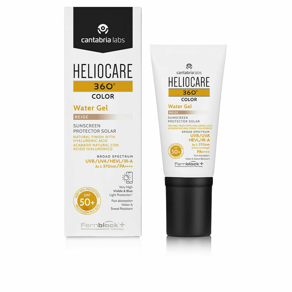 Sun Protection with Colour Color Gel Beige Spf 50 50 ml - Heliocare Maroc - Aylal Beauty