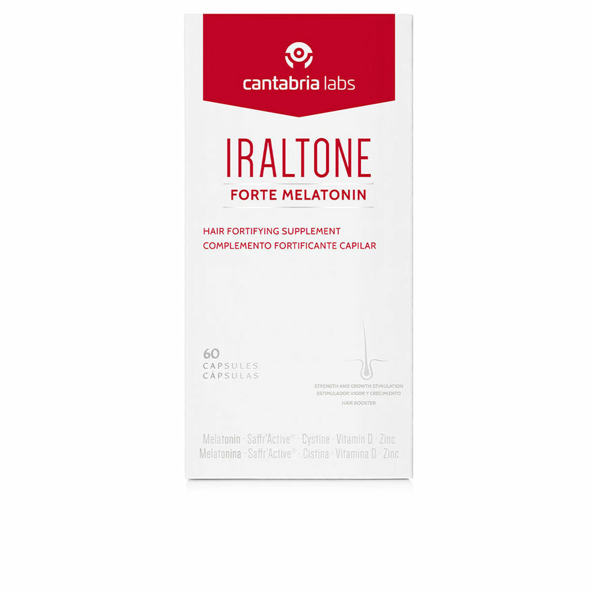 Hair Loss Food Supplement Forte Melatonin (60 Units) - Iraltone Maroc - Aylal Beauty