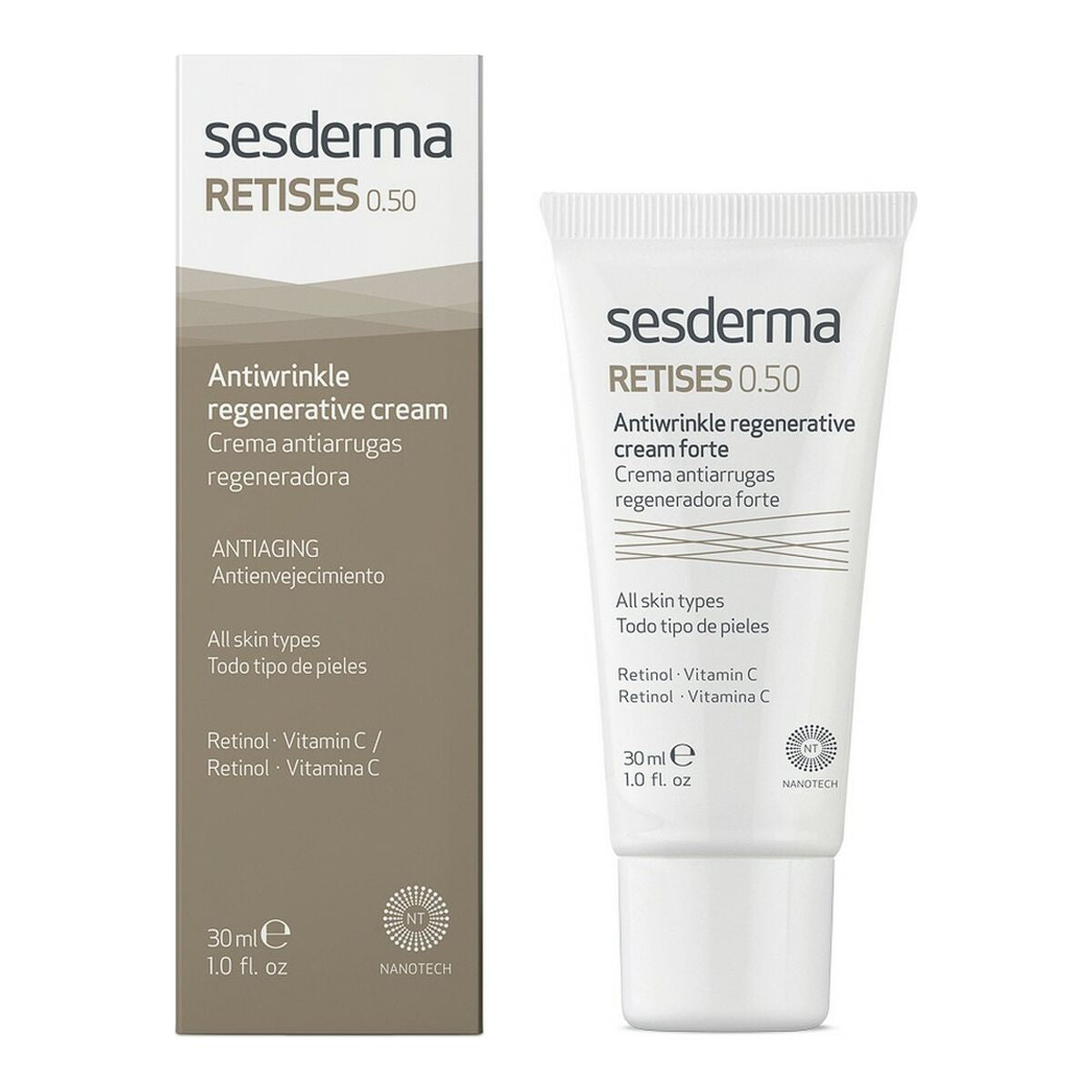 Regenerating anti-wrinkle cream Retises 0.50 Forte (30 ml) - Sesderma Maroc - Aylal Beauty