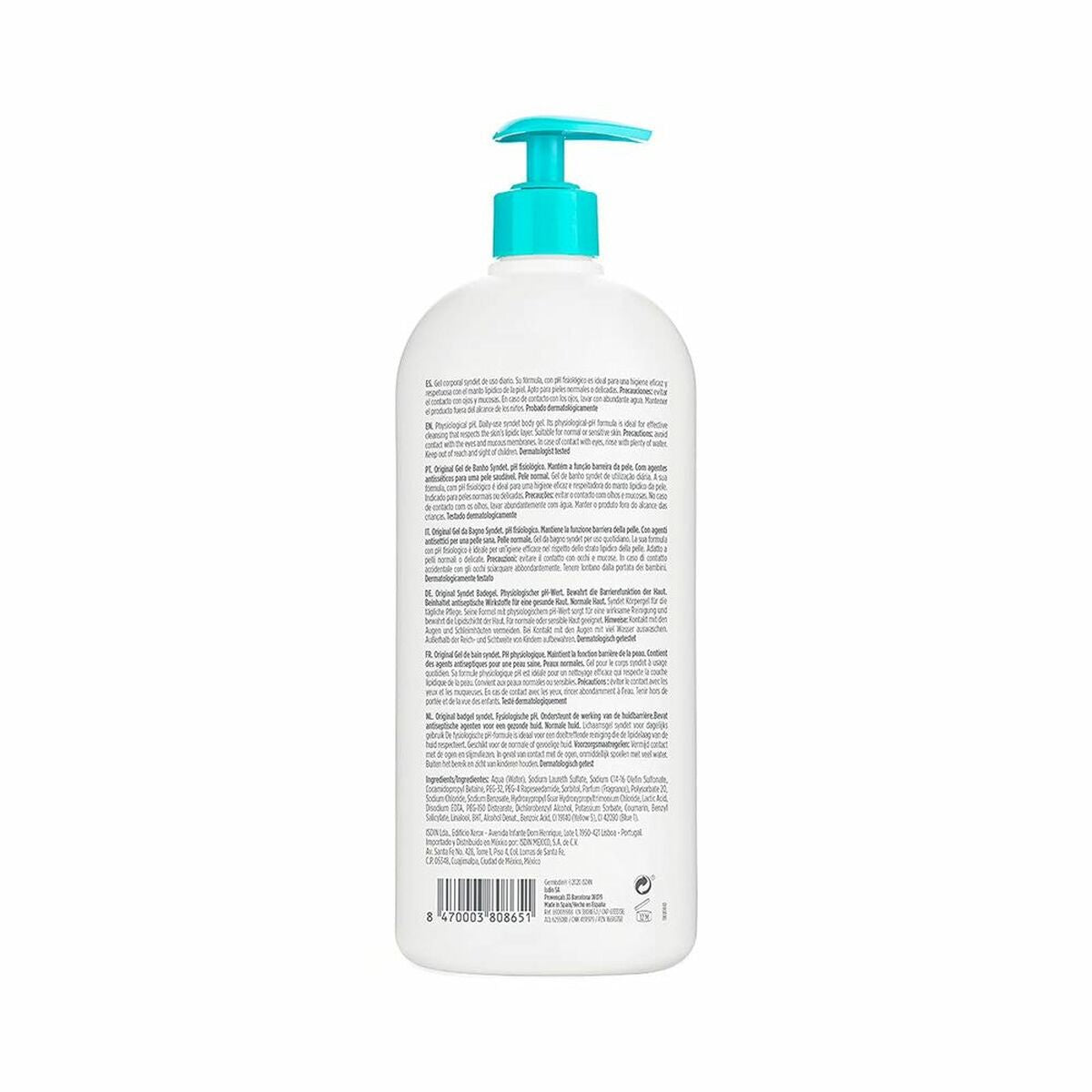 Bath Gel Germisdin Original Antiseptic (1000 ml) - Isdin Maroc - Aylal Beauty