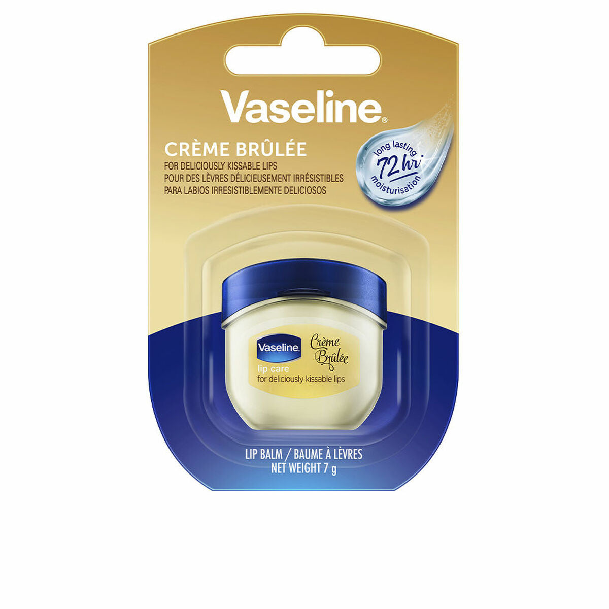 Moisturising Lip Balm 7 g Crème Brûlée - Vaseline Maroc - Aylal Beauty