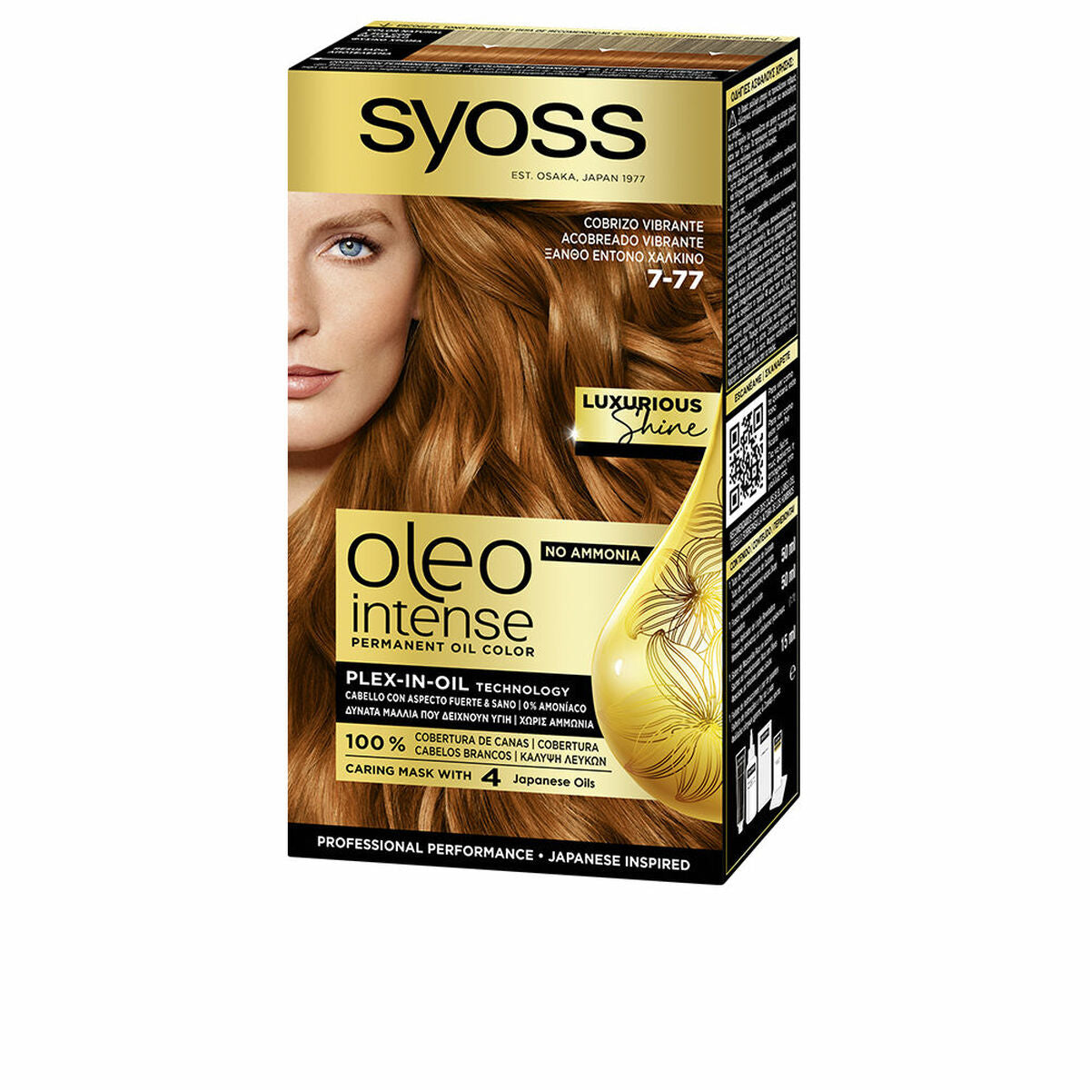 Permanent Dye Syoss Oleo Intense Ammonia-free Nº 7-77 Burning Copper | Syoss | Aylal Beauty