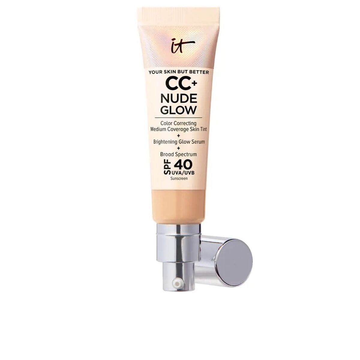 Crème Make-up Base CC+ Nude Glow Medium Spf 40 32 ml - It Cosmetics Maroc - Aylal Beauty