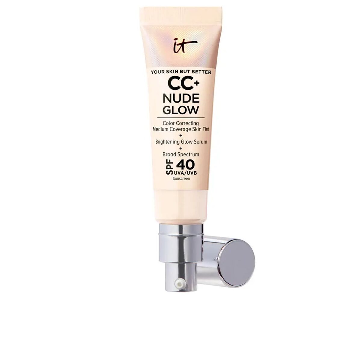 Crème Make-up Base CC+ Nude Glow Fair porcelain Spf 40 32 ml - It Cosmetics Maroc - Aylal Beauty